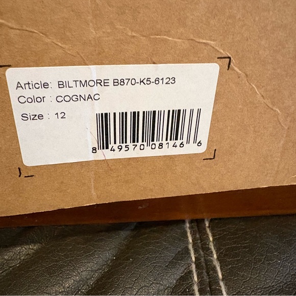Bull Boxer Biltmore Men’s Cognac Genuine Leather Ankle Boots Mens Size 12 In Box